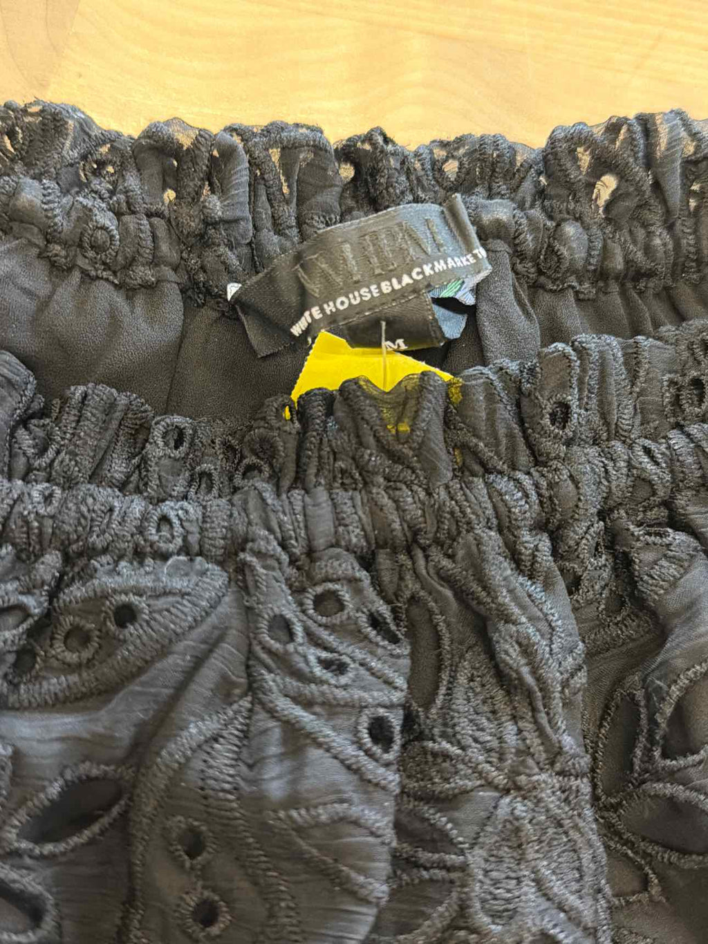 White House Black Market Size M Black Blouse