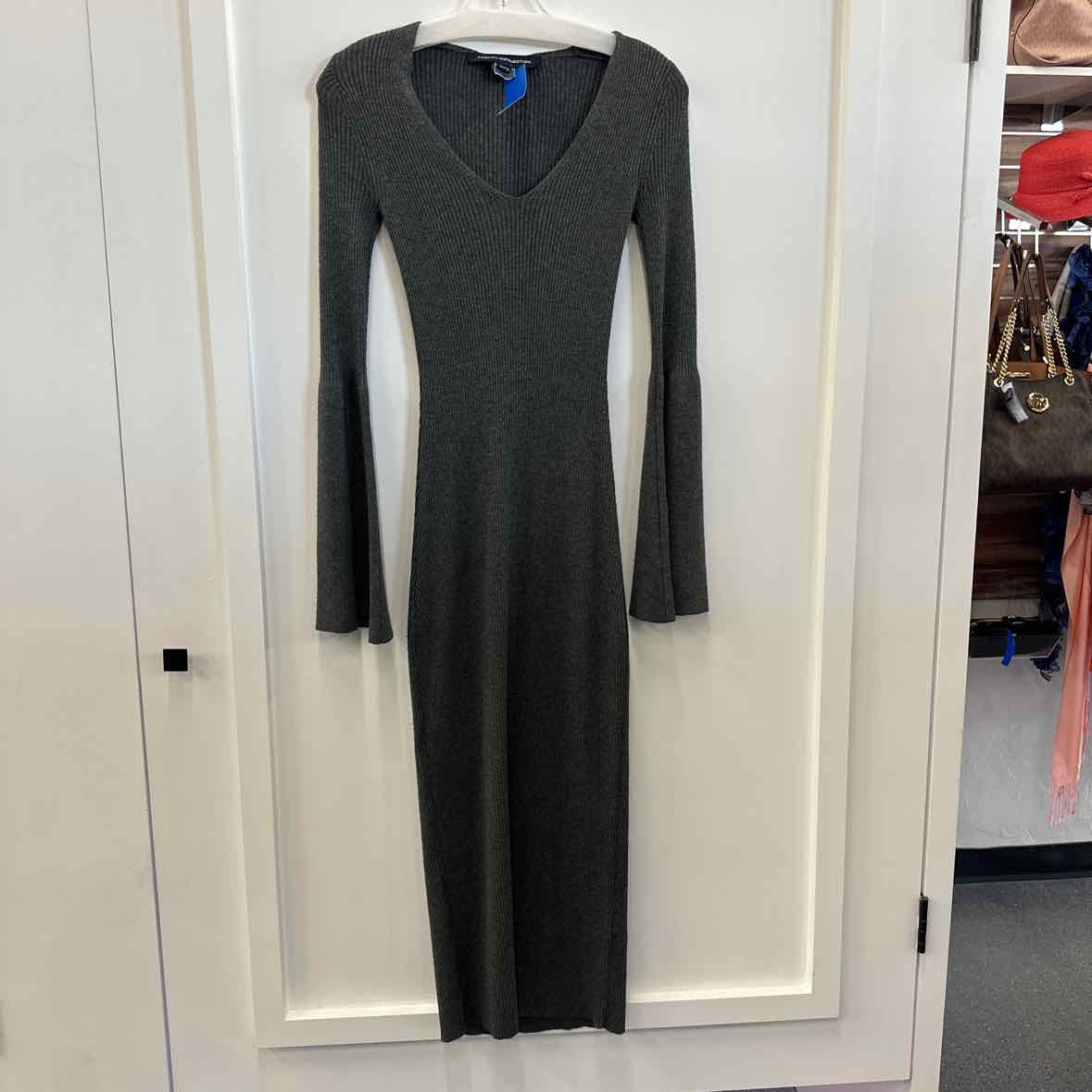 French Connection Size 0 Gray Dress