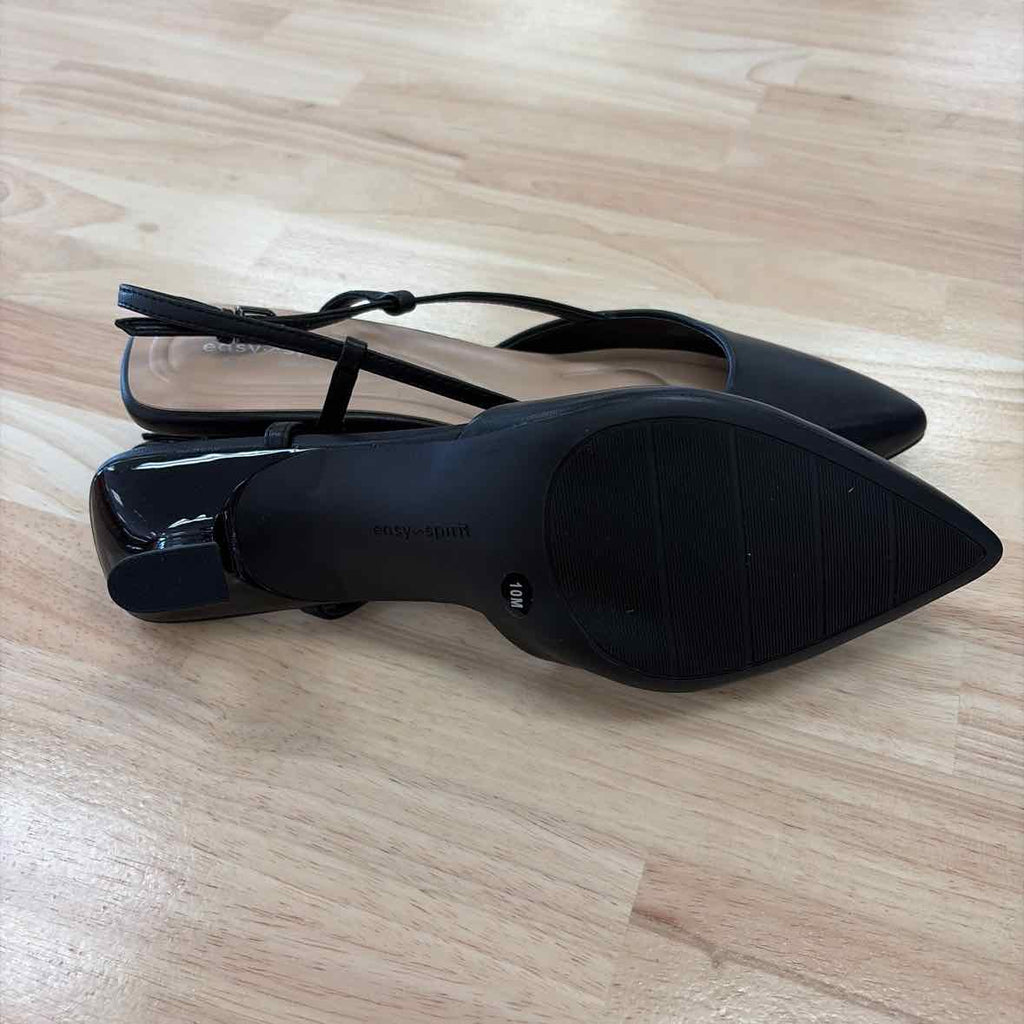 Easy Spirit Size 10 Havana High Women's Heels Black Leather