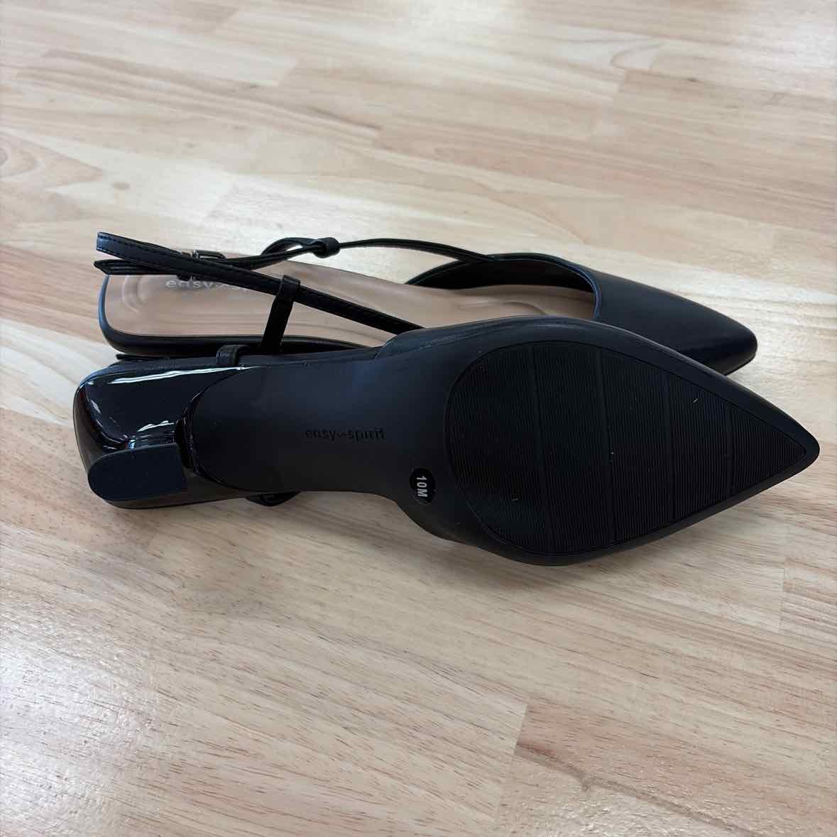 Easy Spirit Size 10 Havana High Women's Heels Black Leather