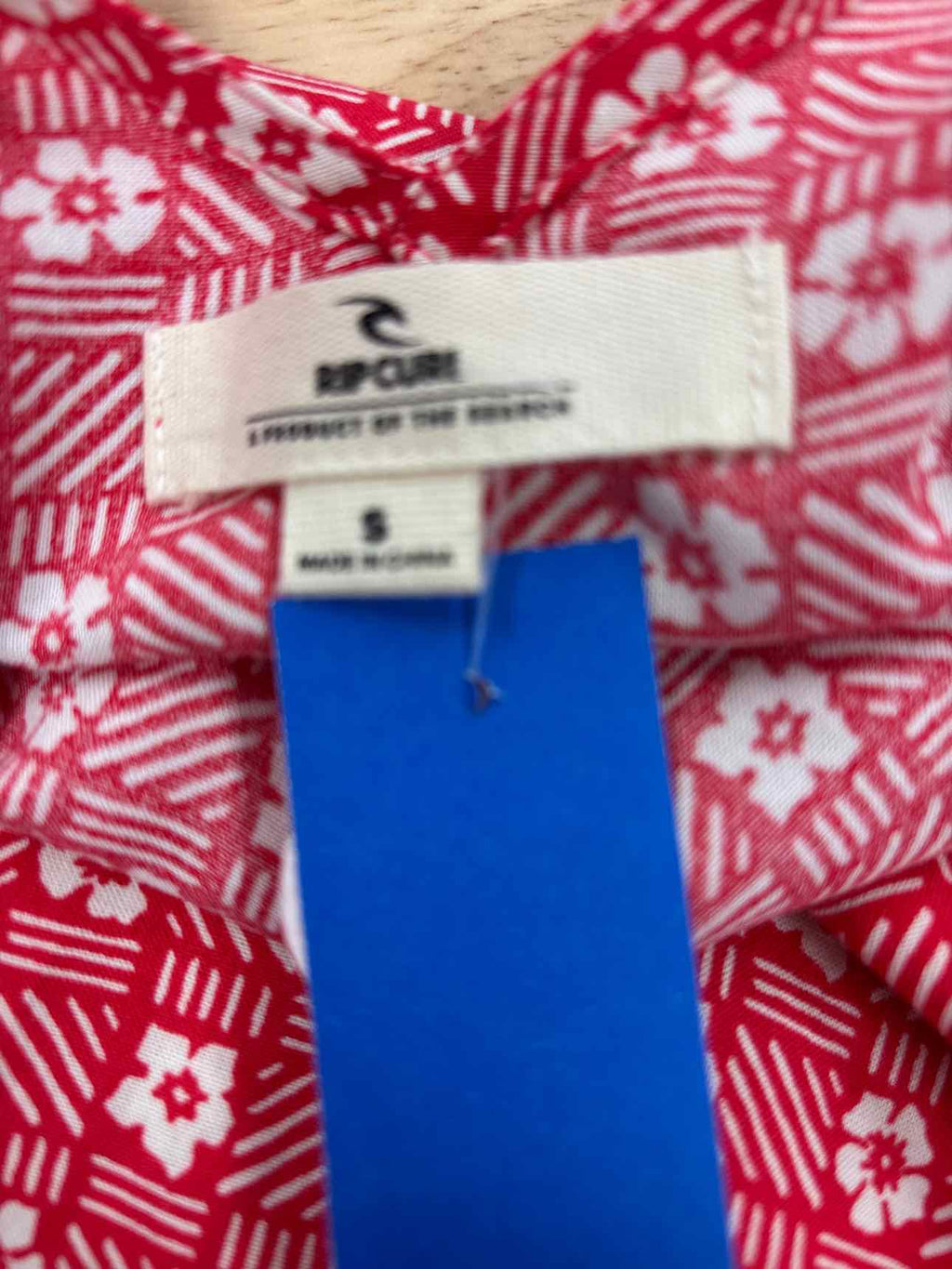 Rip Curl Size S Cala Mayor Tie-Strap Mini Dress - Red