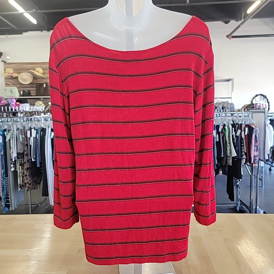 Chico's Size M Red Blouse