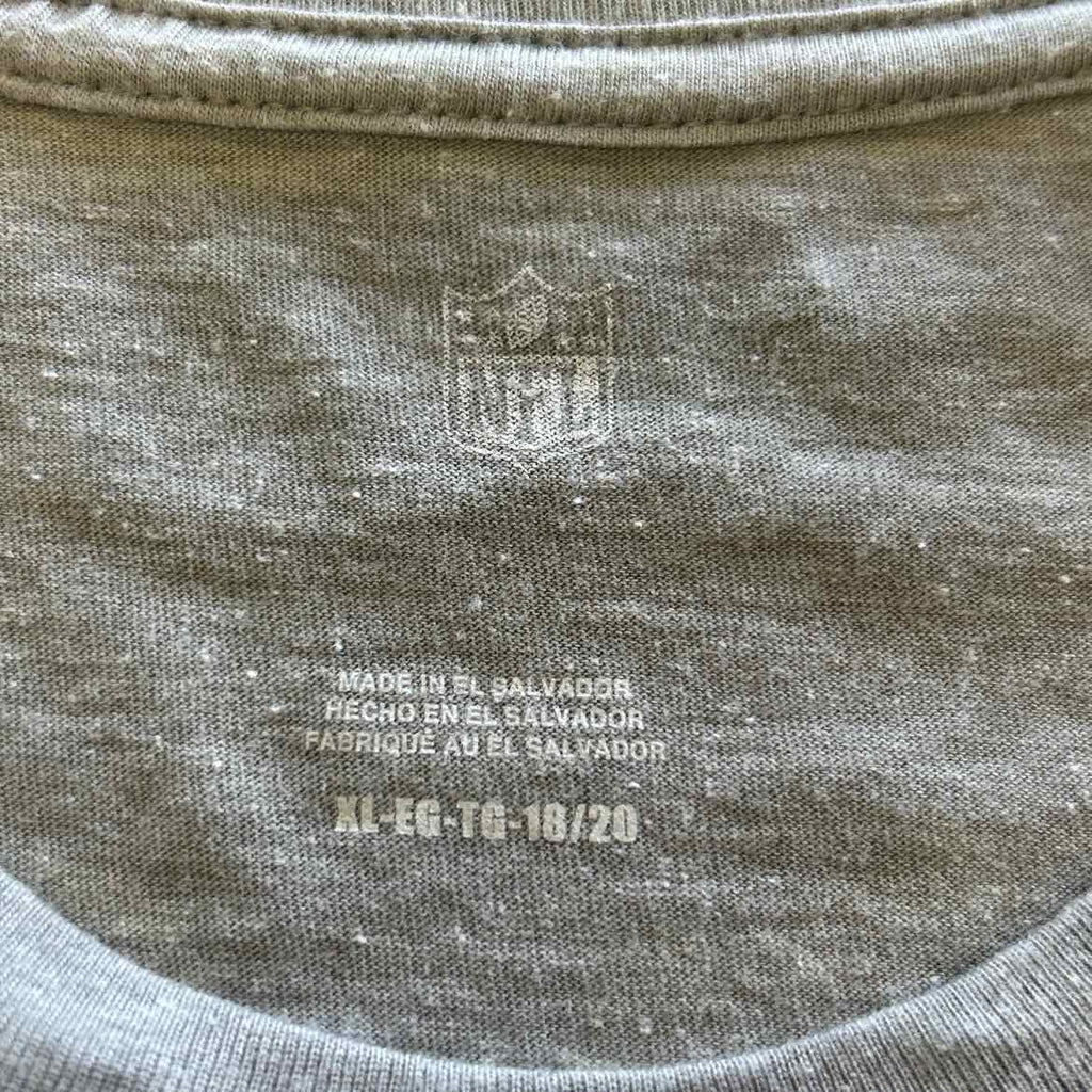NFL Size XL Grey Preloved MENS Short Sleeve Shirt