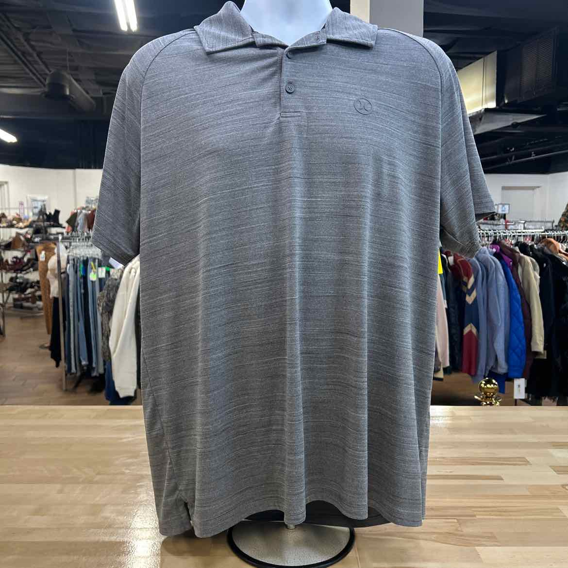 Hurley Size L Grey Preloved MENS T-shirt