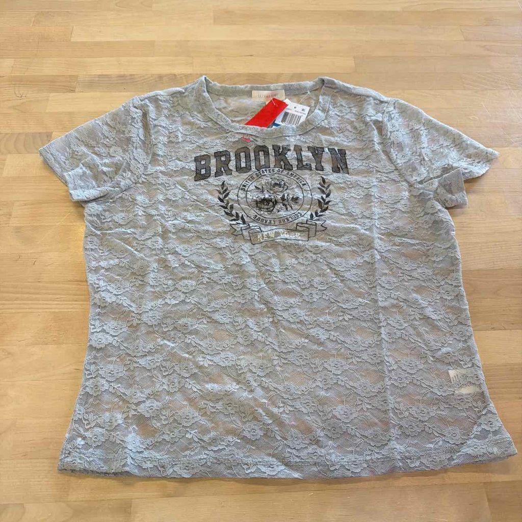 ultra flirt Size XL Gray New T-shirt
