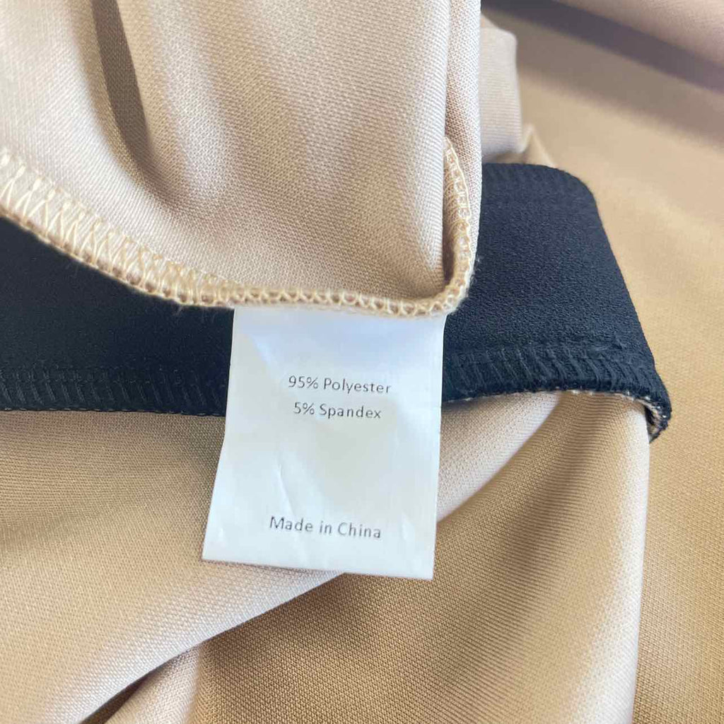 hobemty Size L Tan/Black New Dress