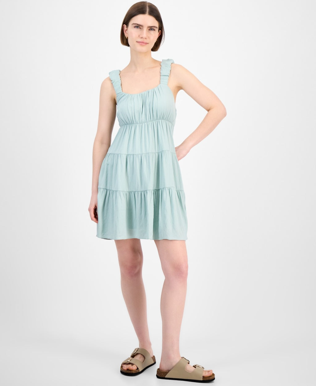 pink rose Size L Mint green New Dress