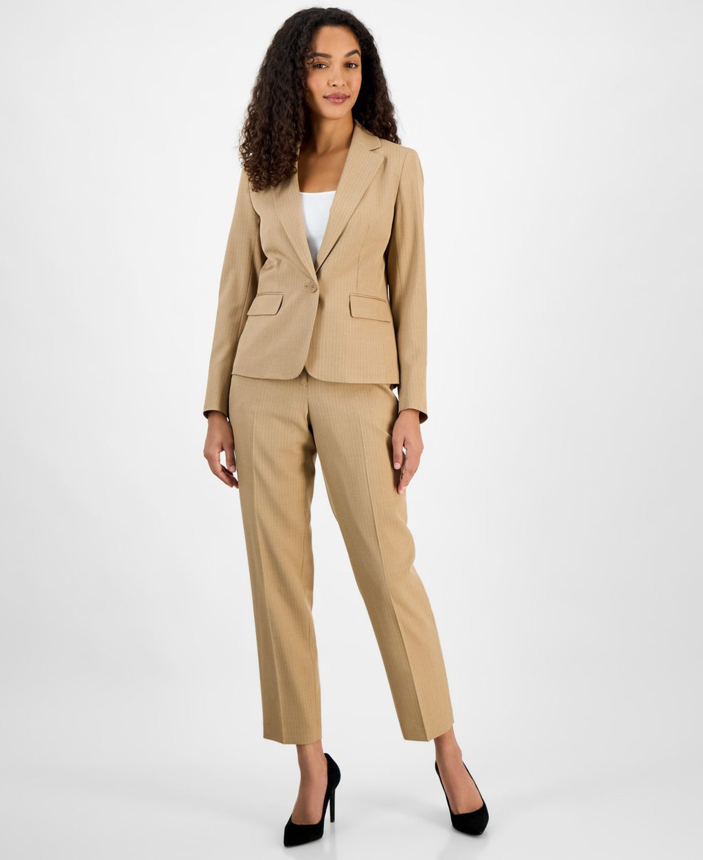 Le Suit Size 4 Tan New 2 pc Dress Set