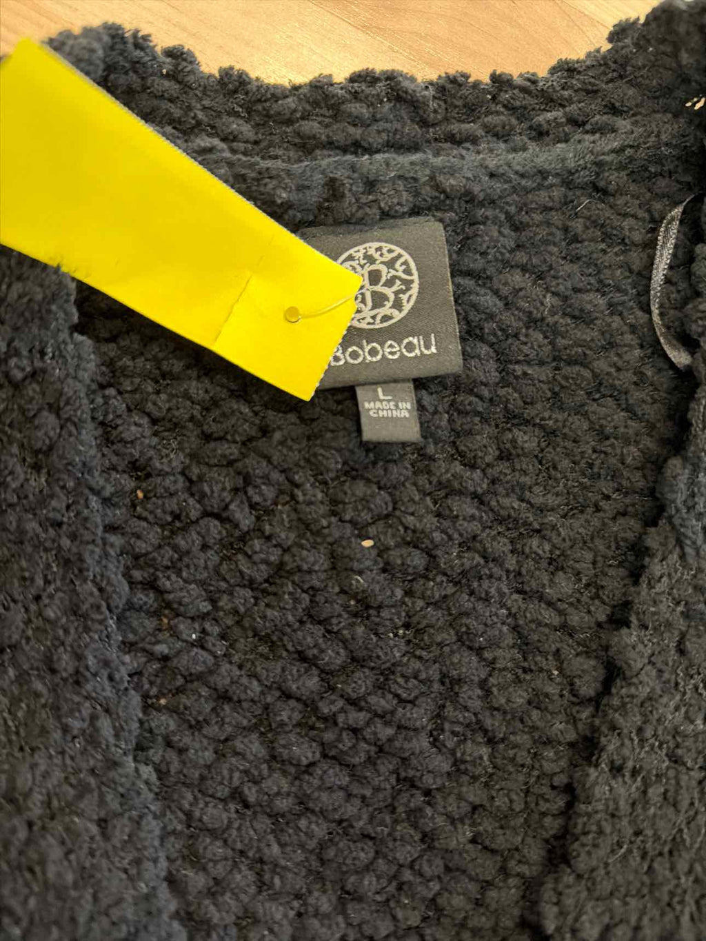 Bobeau Size L Black Duster