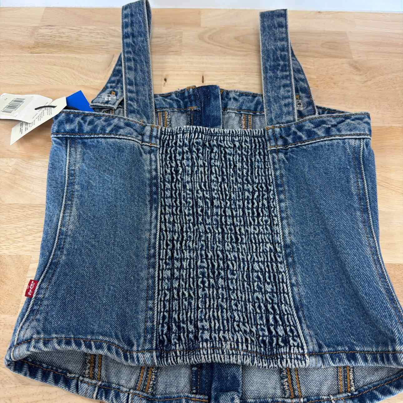 Levi's Size XS Blue Sculpted Bustier Top