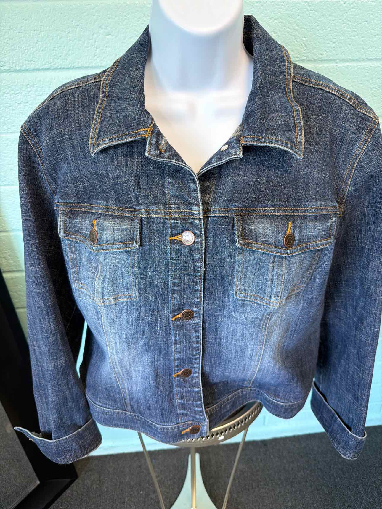 Loft Size 16 Blue Denim Jacket