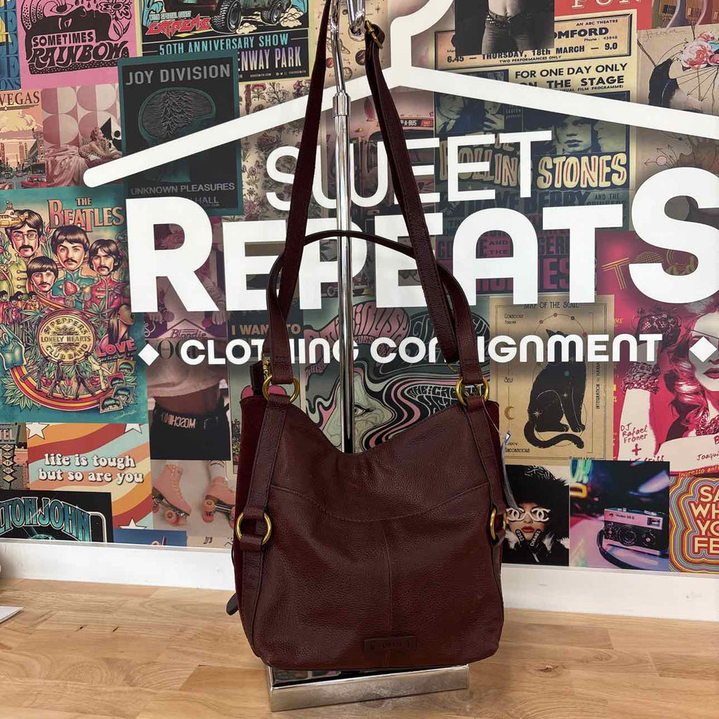 Fossil Maroon Handbag