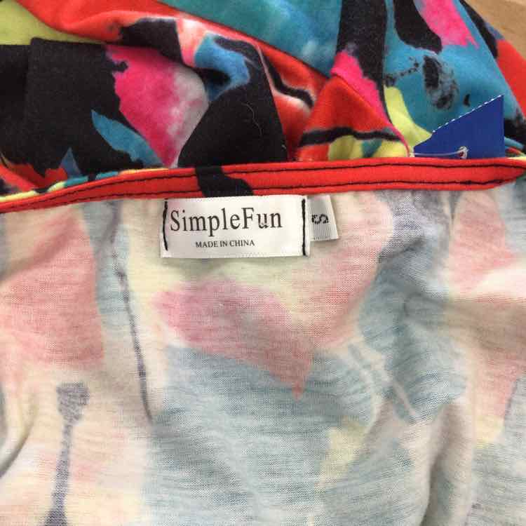 Simple Fun Size S Multi Color Preloved Dress