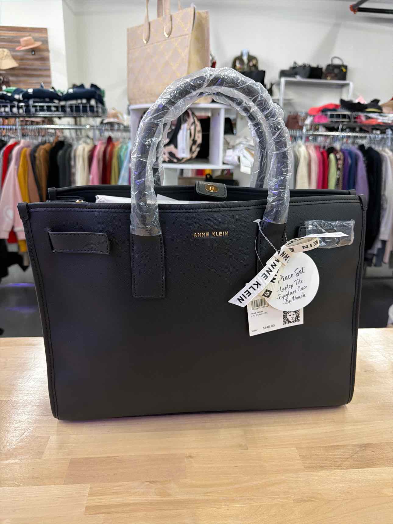 Anne Klein Women's 3 Piece Work Tote Bag Gift Set