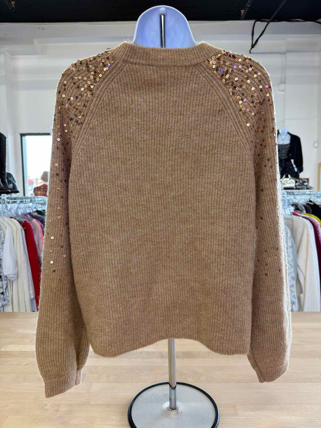 Vince Camuto Size XS Beige Sweater