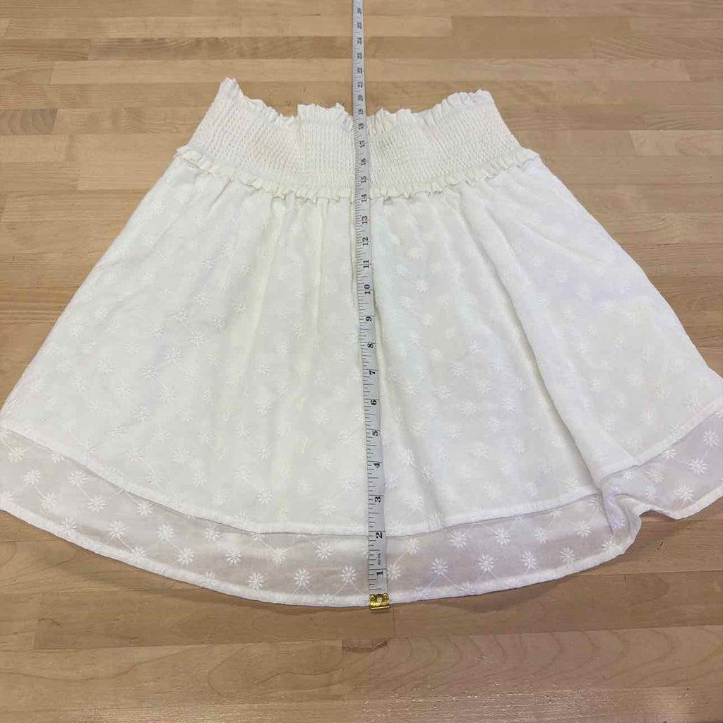 Rails Women's Addison Smocked Tiered Miniskirt - White Embroidery - Size S