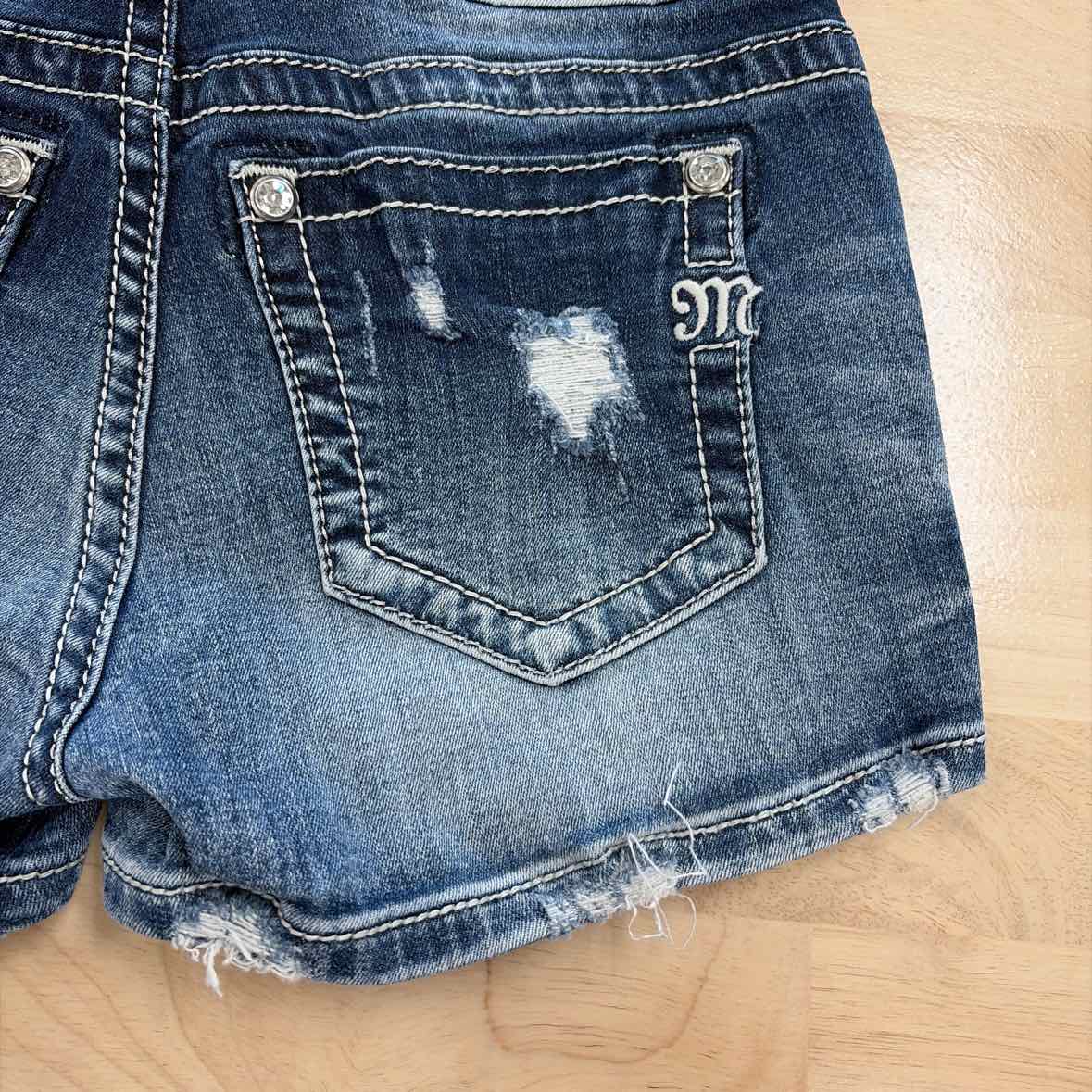 Miss Me Women Size 26 Blue Preloved Shorts