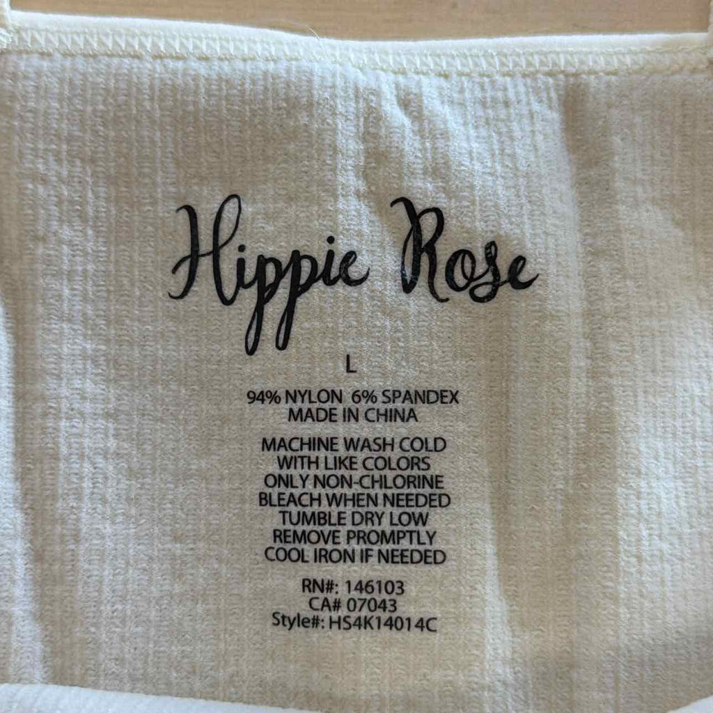 Hippie Rose Juniors' Ruffle Strap Seamless Tank - Bone