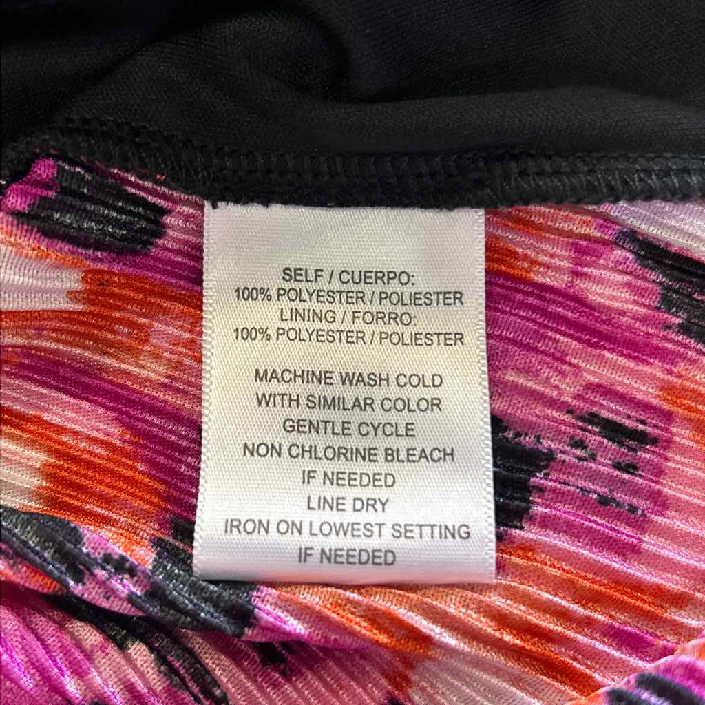 Sag Harbor Size PM Pink Orange Polyester Preloved Blouse SS