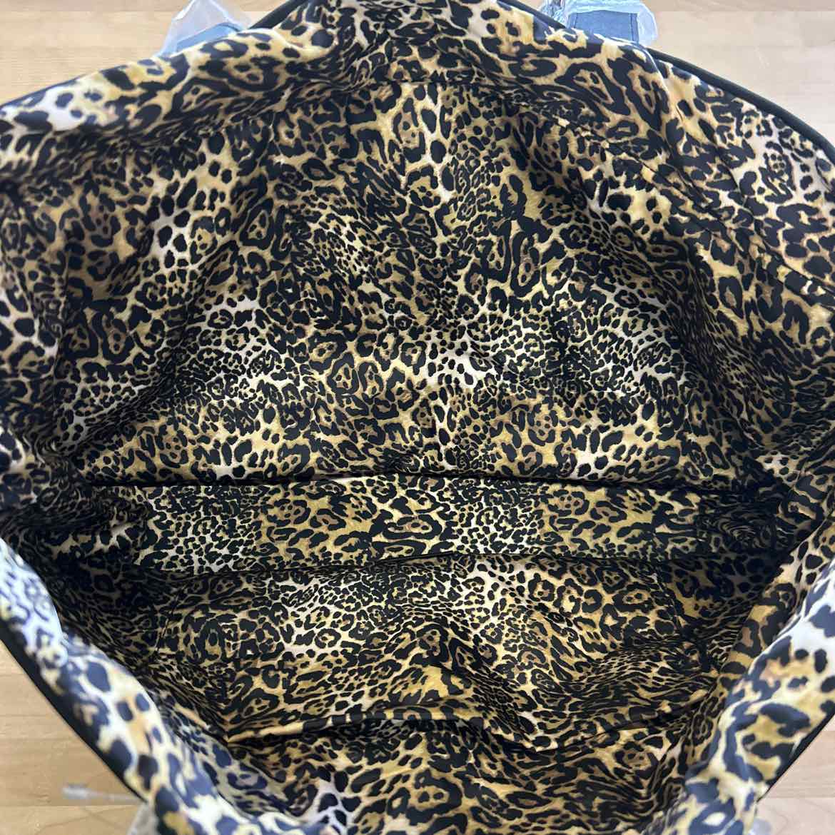 Madden Girl Reversible Extra-Large Tote Bag - Black, Leopard