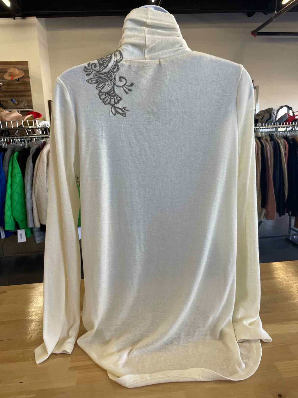 Papaya Size M White Cardigan