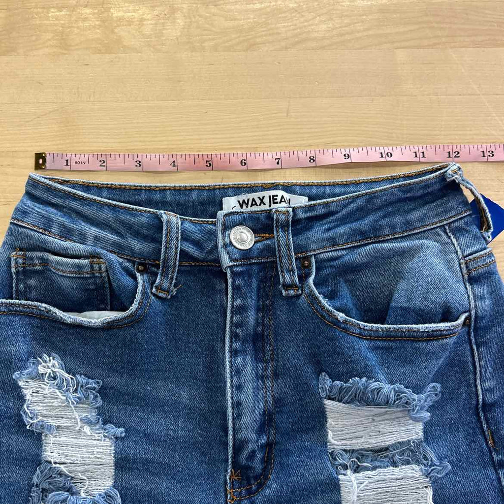 Wax Jean Women Size S Blue Denim Preloved Shorts