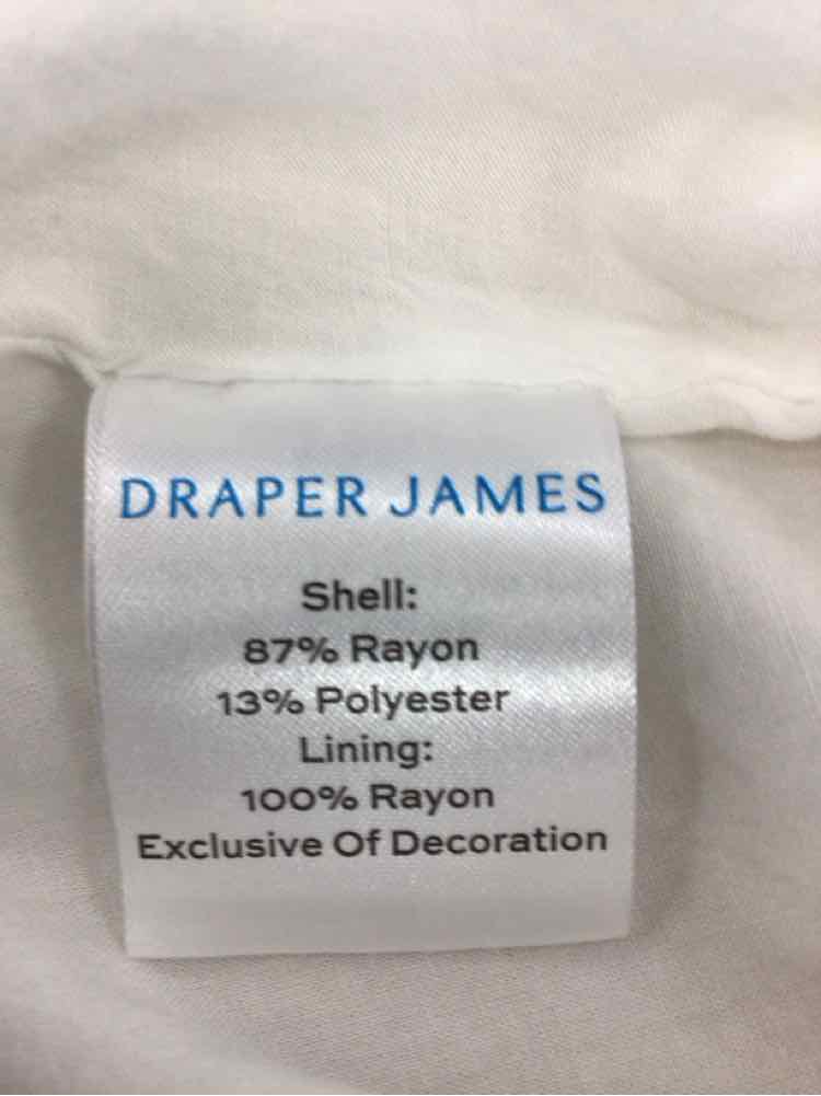 Draper James Size XL White Preloved Sleeveless