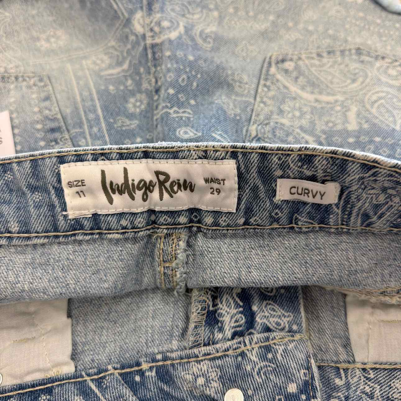 Indigo Rain Women Size 11 Blue New Shorts