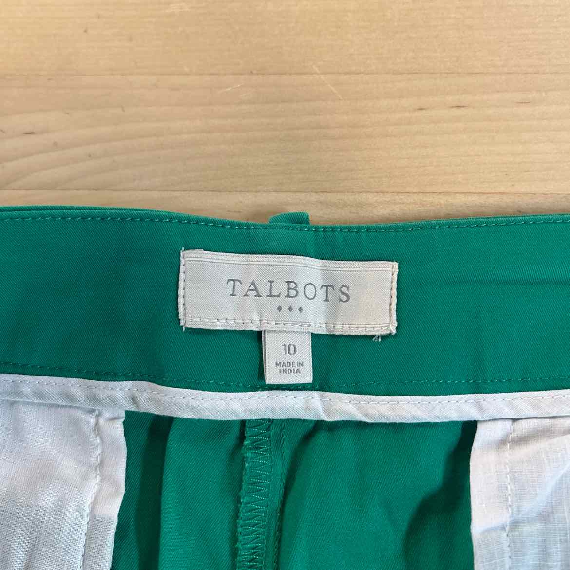 Talbots Women Size 10 Green Preloved Shorts