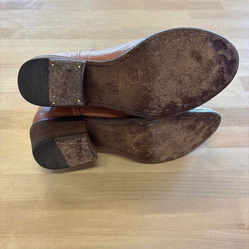 Frye Size 6 Brown Leather Preloved Cowboy Boots
