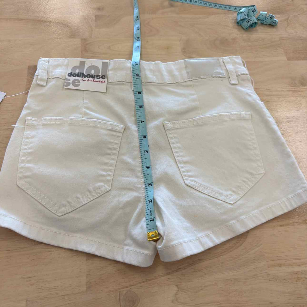 dollhouse Women Size 1/2 White New Shorts High Rise Cargo Shorts - Vanilla