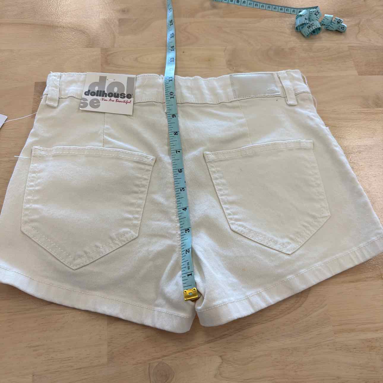 dollhouse Women Size 1/2 White New Shorts High Rise Cargo Shorts - Vanilla