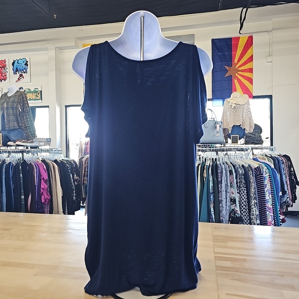 Tahari Size M Blue Preloved Tunic