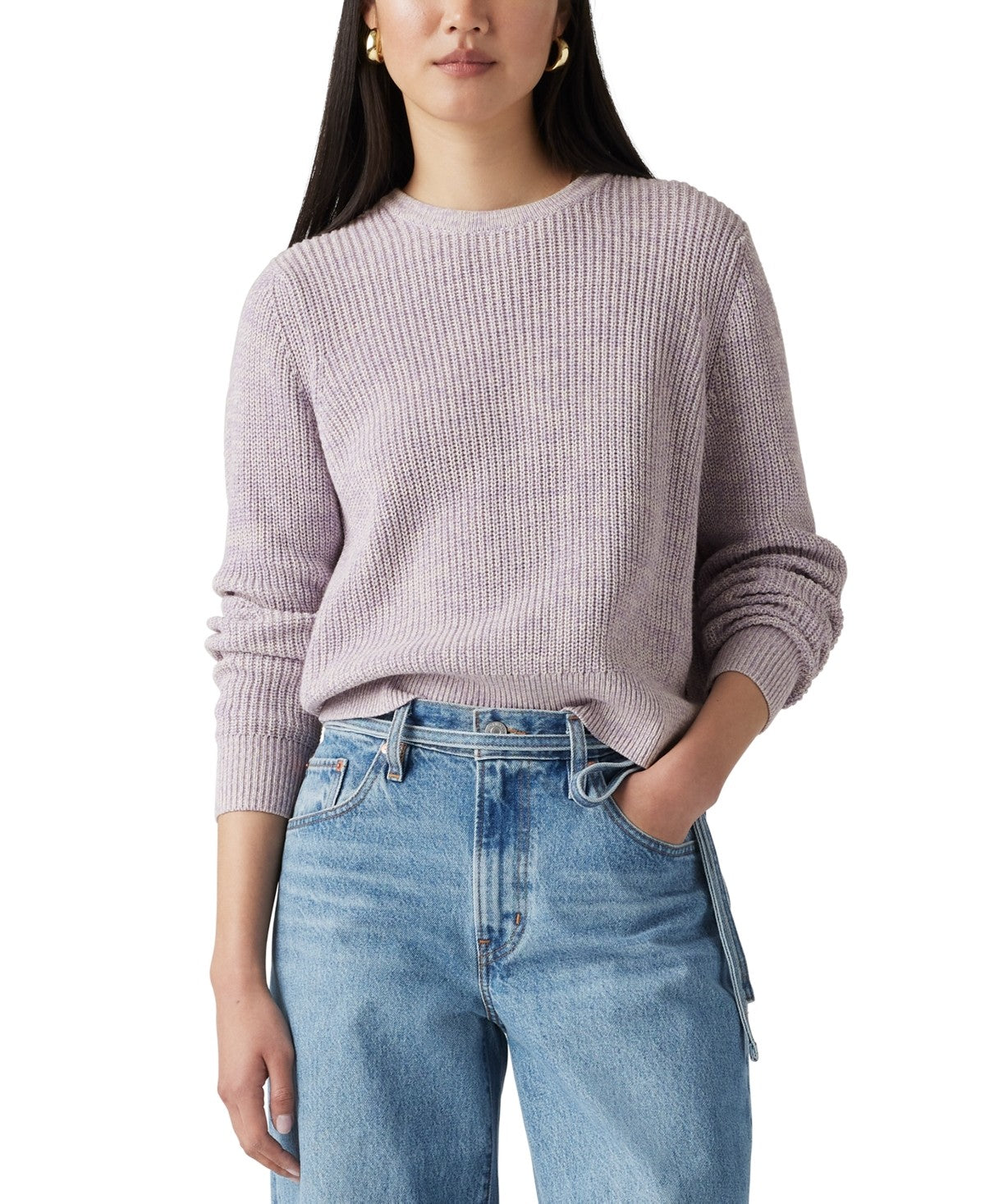 Levi's Women's Long Sleeve Snowflake Pullover Sweater