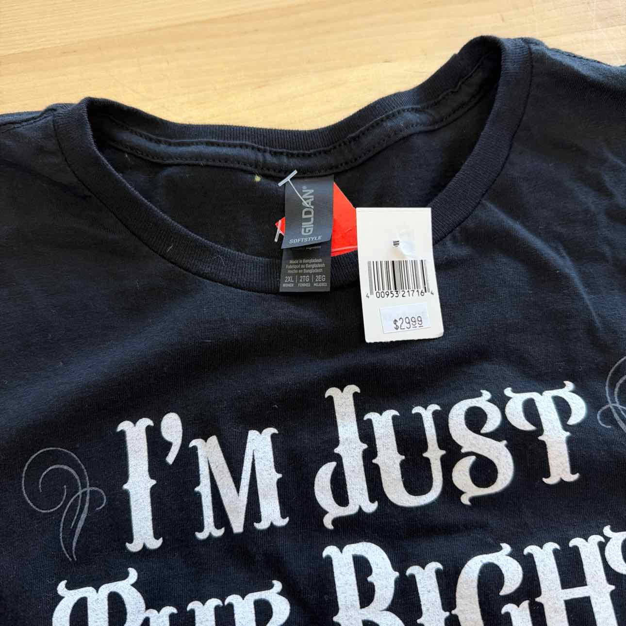 Gildan Size 2XL Black New T-shirt