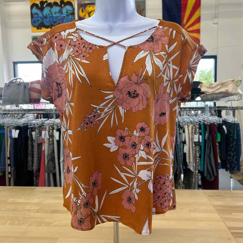Express Size S Orange Preloved Blouse SS