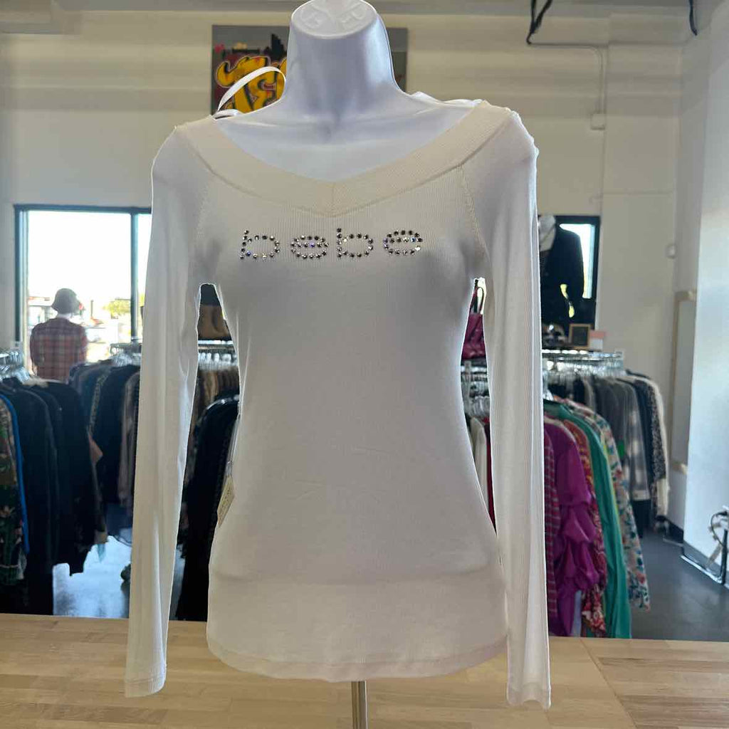 Bebe Size S White Long Sleeve