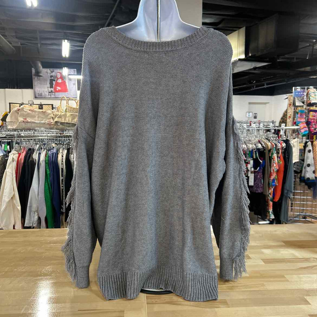 Maurices Size 3X Gray Knit Preloved Sweater