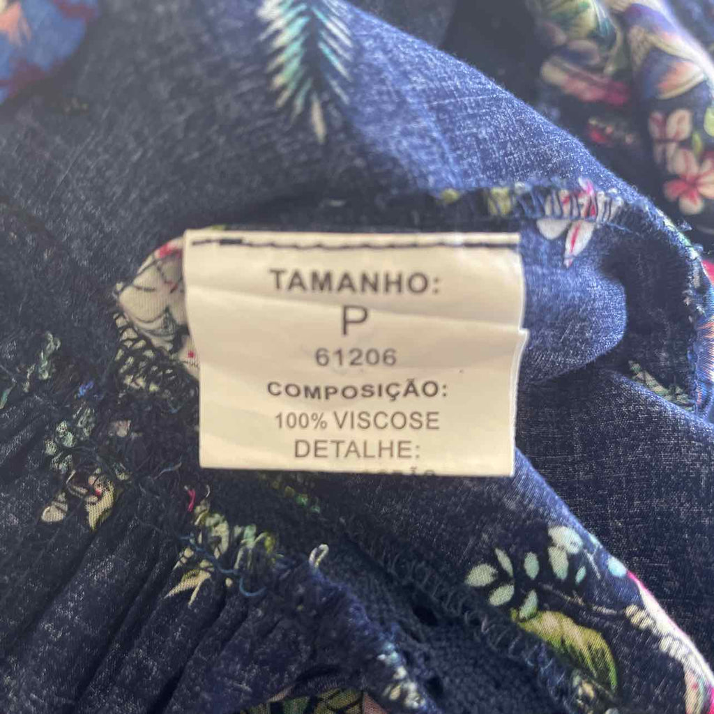 chifon Size P Navy Preloved Tank