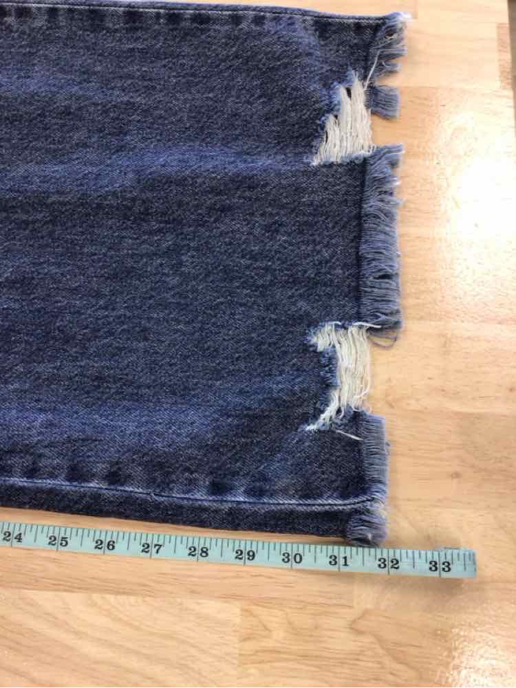Rewash Size 11 Distressed Low Rise Wide-Leg Jeans - Vintage
