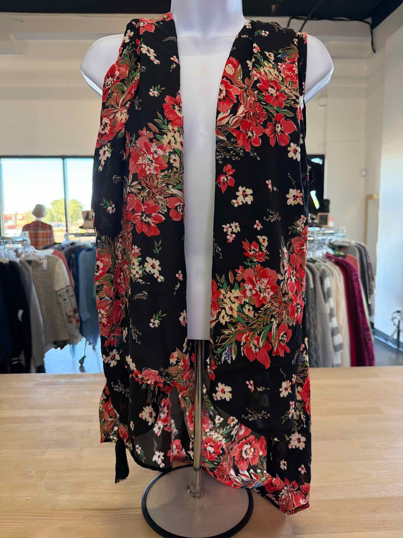 Maurices Size OS Black Duster