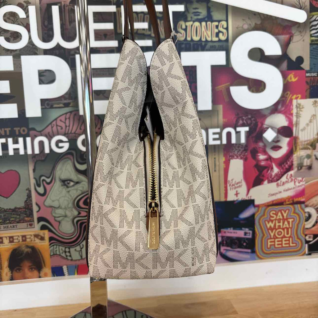 Michael Kors Cream/Brown Handbag