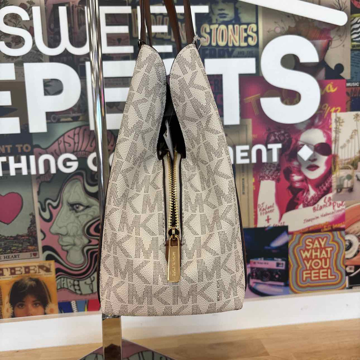 Michael Kors Cream/Brown Handbag
