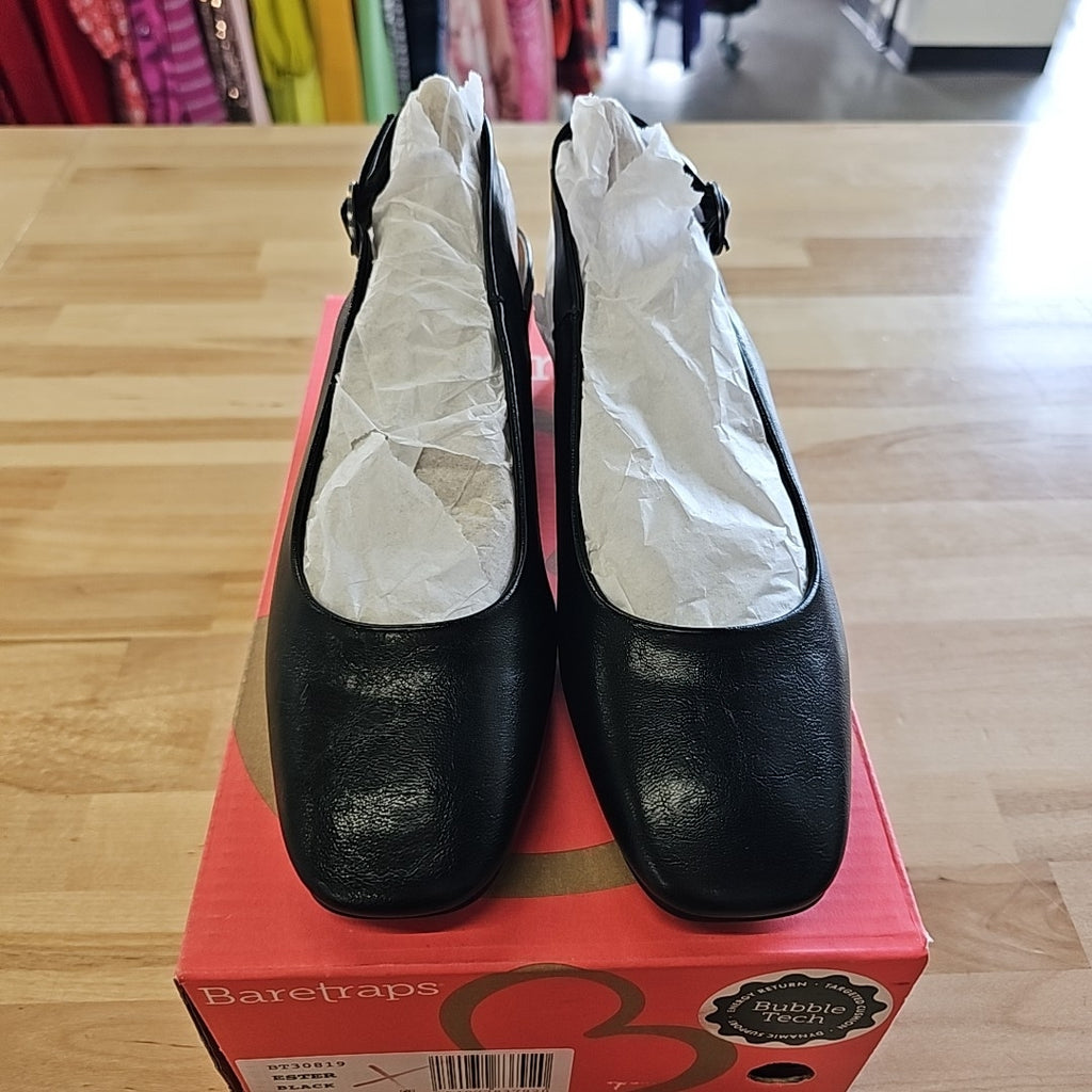 Baretraps Womens Ester Block Black 10M