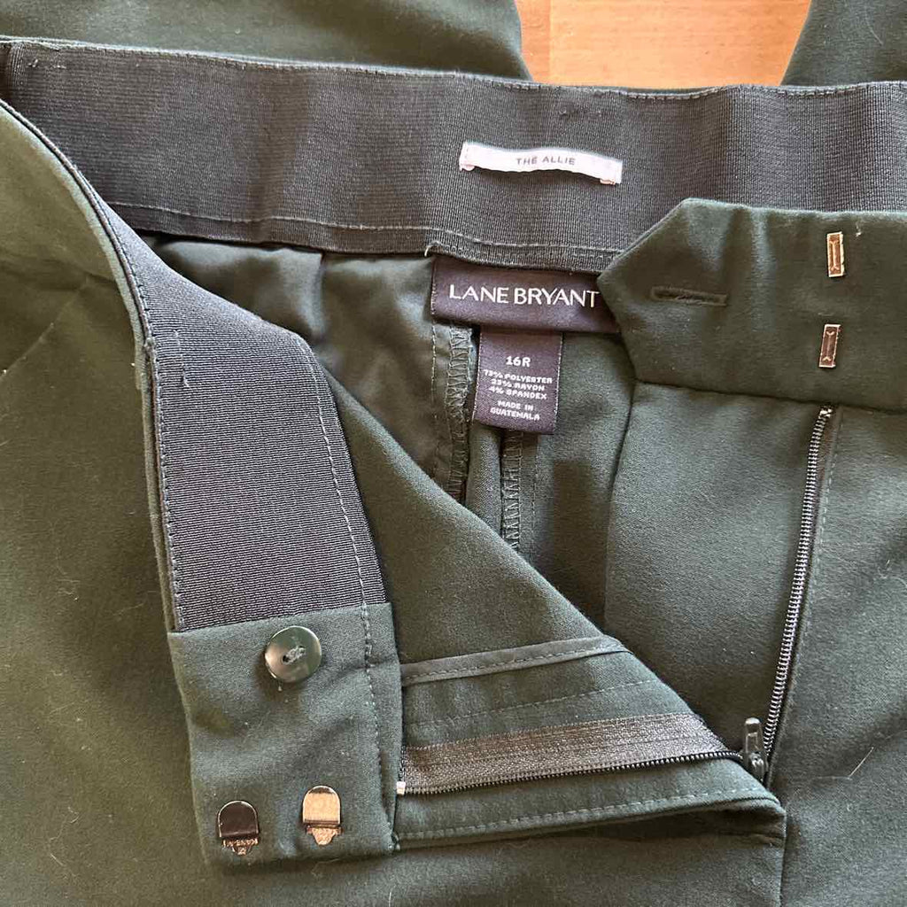 Lane Bryant Size 16 Green Pants