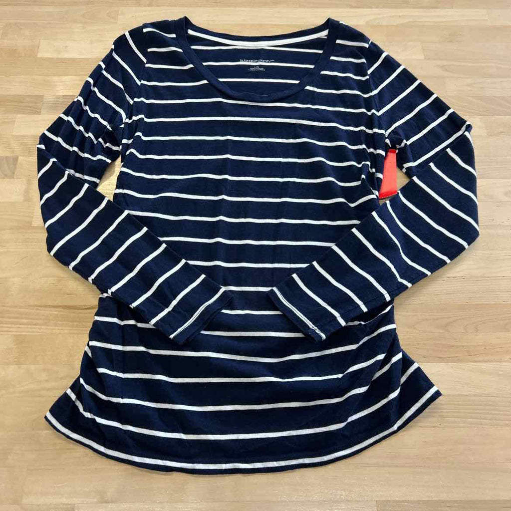 Liz Lange Size L Navy Long Sleeve