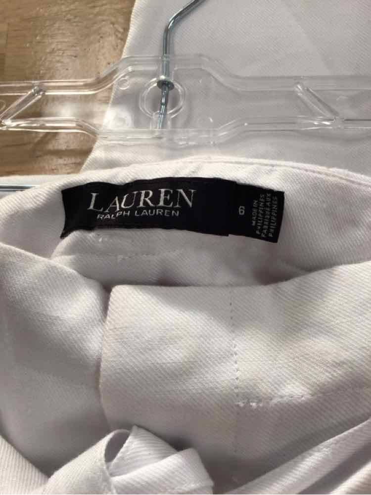 Ralph Lauren Size 6 White Preloved Pants