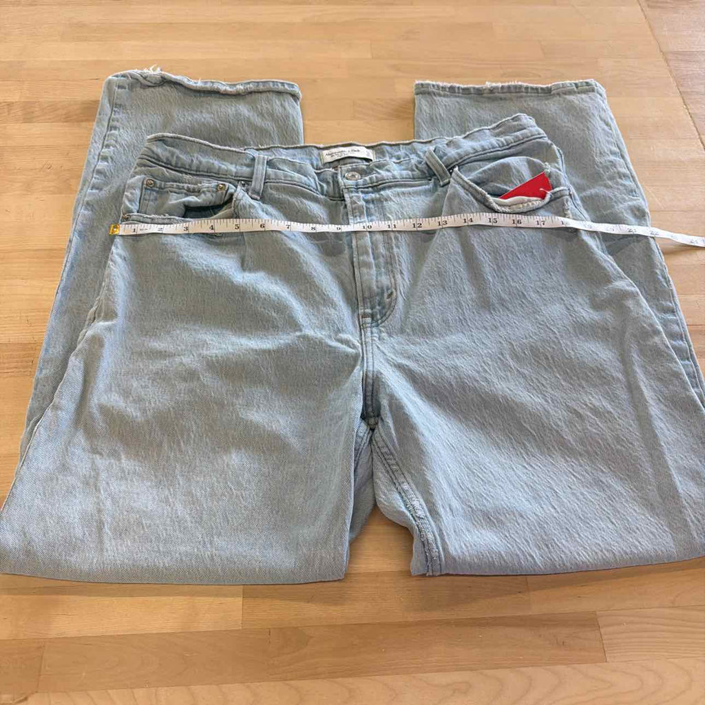 Abercrombie & Fitch Size 16 Blue Used Jeans