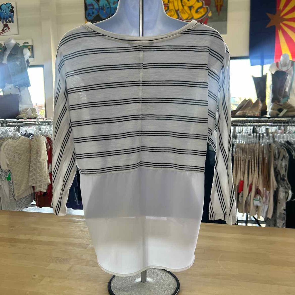 Banana Republic Size XS Black/White Preloved Longsleeve