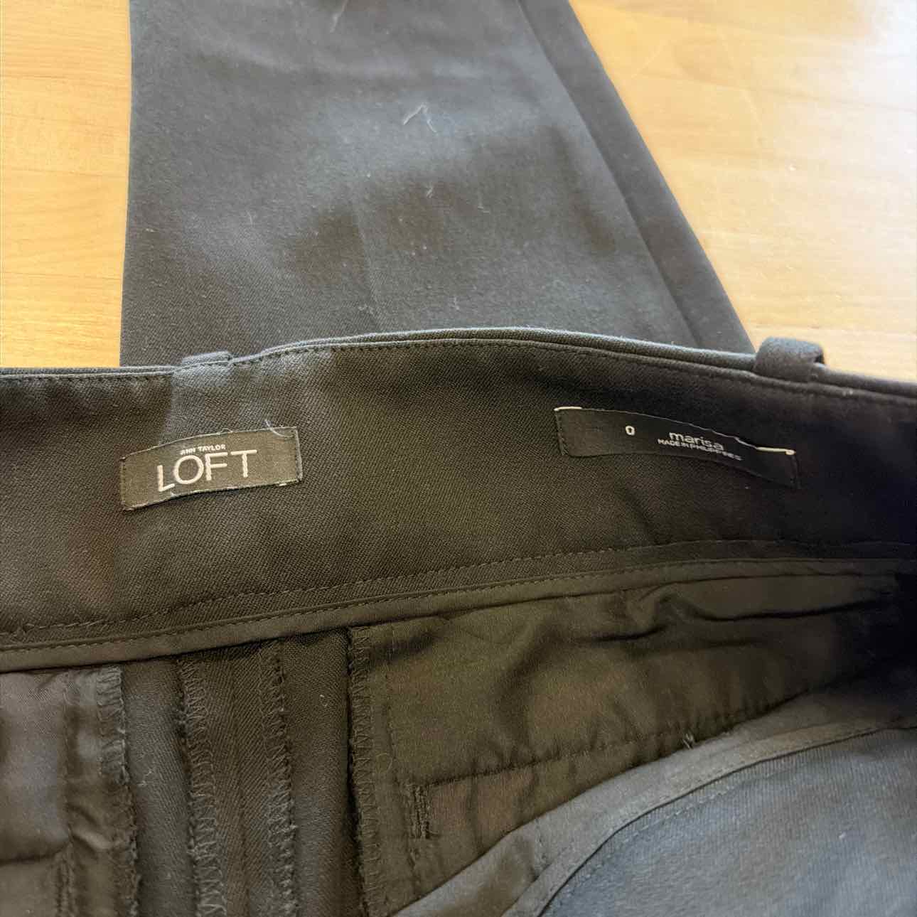 Loft Size 0 Black Preloved Pants